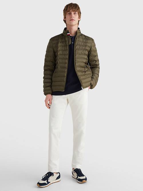 Tommy Hilfiger TH Warm Padded Jassen Heren Khaki | TH980WJT