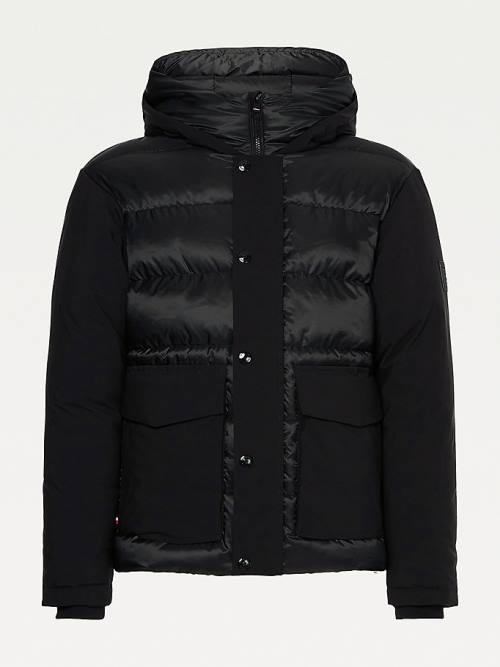 Tommy Hilfiger TH Warm Tech Filled Puffer Jassen Heren Zwart | TH781YWX