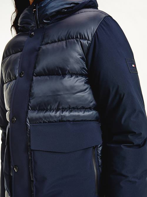 Tommy Hilfiger TH Warm Tech Filled Puffer Jassen Heren Blauw | TH867VLF