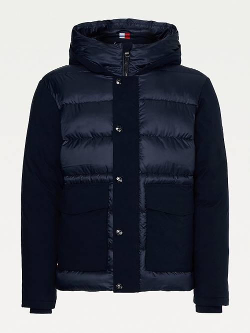 Tommy Hilfiger TH Warm Tech Filled Puffer Jassen Heren Blauw | TH867VLF