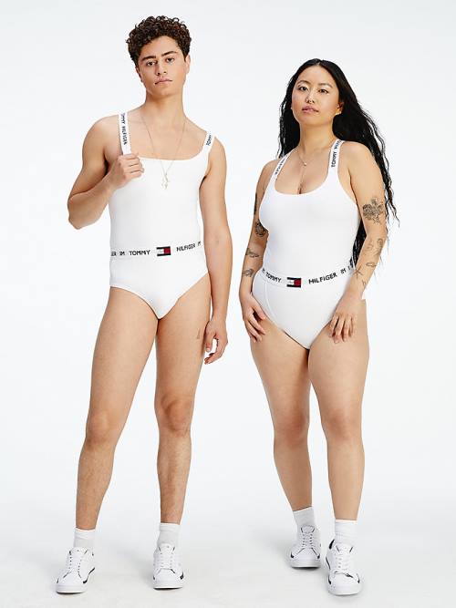 Tommy Hilfiger TOMMYXINDYA Bodysuit Ondergoed Dames Wit | TH453VCR