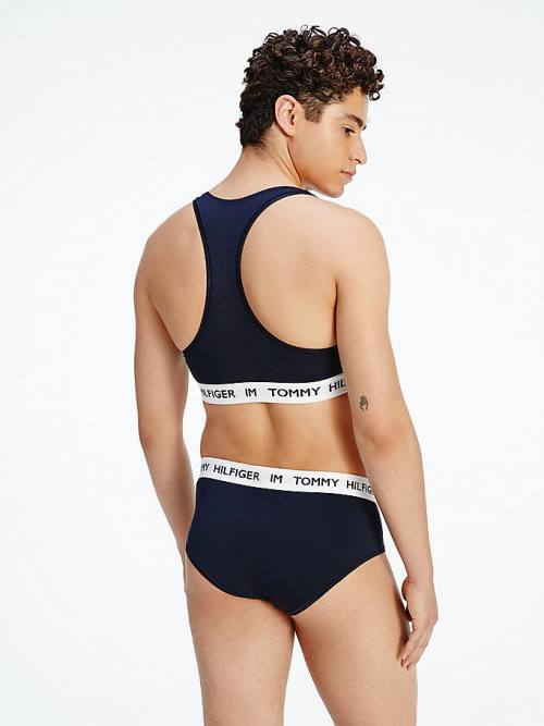 Tommy Hilfiger TOMMYXINDYA High-Taille Briefs Ondergoed Dames Blauw | TH294PLN