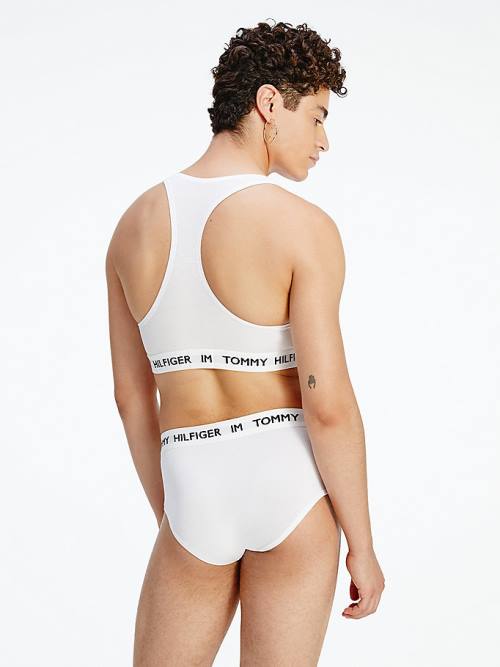 Tommy Hilfiger TOMMYXINDYA High-Taille Briefs Ondergoed Dames Wit | TH795VDQ