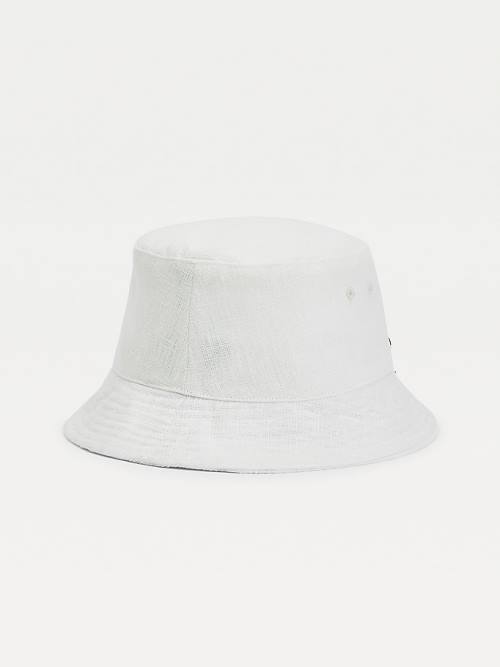 Tommy Hilfiger TOMMYXINDYA Linen Bucket Hoeden Dames Blauw | TH209QBC