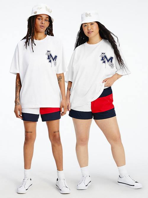 Tommy Hilfiger TOMMYXINDYA Varsity T-shirts Dames Wit | TH180EWO