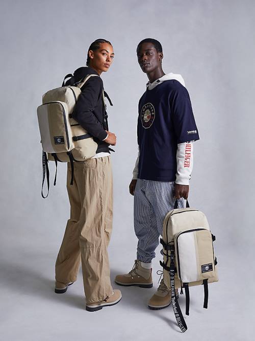 Tommy Hilfiger TOMMYXTIMBERLAND Reimagined Backpack Tassen Heren Khaki | TH258XVY