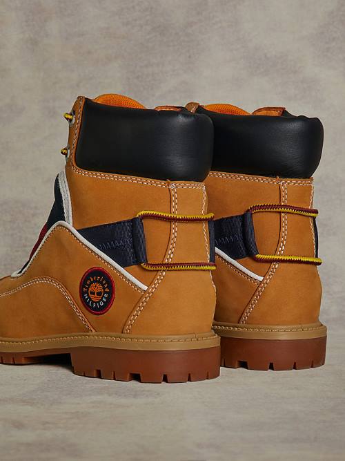 Tommy Hilfiger TOMMYXTIMBERLAND Remixed Signature C&S Laarzen Heren Geel | TH785HYA