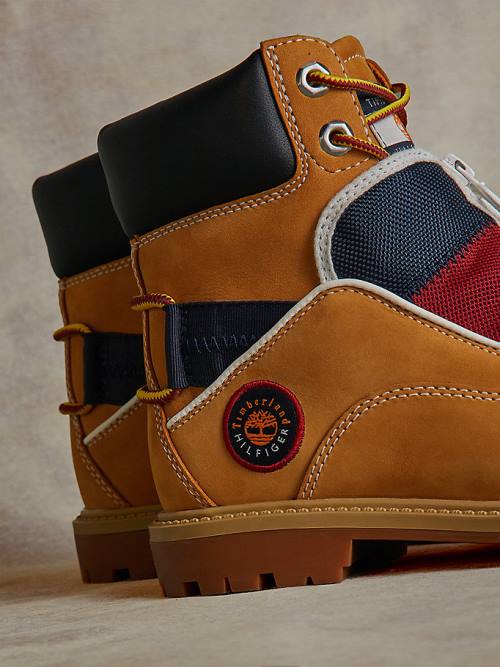 Tommy Hilfiger TOMMYXTIMBERLAND Remixed Signature C&S Laarzen Heren Geel | TH785HYA