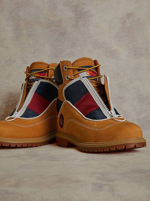 Tommy Hilfiger TOMMYXTIMBERLAND Remixed Signature C&S Laarzen Heren Geel | TH785HYA