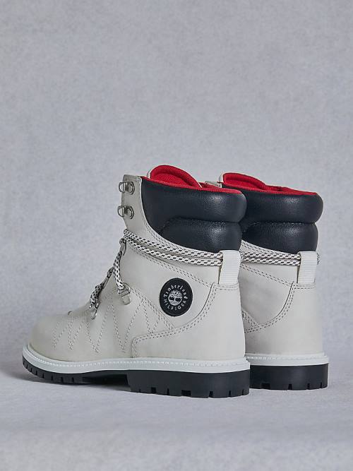 Tommy Hilfiger TOMMYXTIMBERLAND Waterdichte Cleated Wandelen Laarzen Dames Wit | TH068SJC