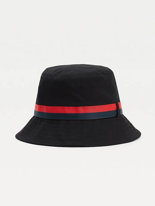 Tommy Hilfiger Tape Bucket Hoeden Heren Zwart | TH789NCM