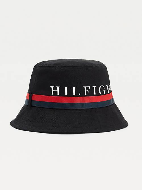 Tommy Hilfiger Tape Bucket Hoeden Heren Zwart | TH789NCM