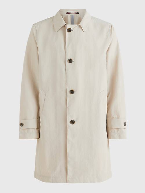 Tommy Hilfiger Taped Trench Coat Jassen Heren Wit | TH934GIY