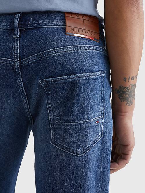 Tommy Hilfiger Tapered Faded Denim Shorts Jeans Heren Denim | TH180TVX