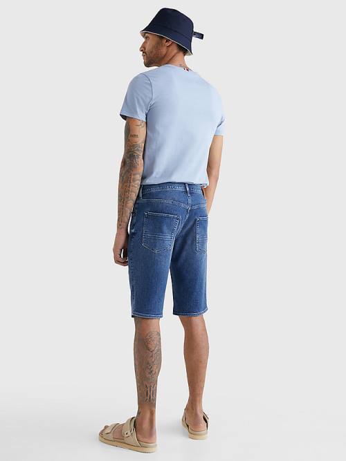 Tommy Hilfiger Tapered Faded Denim Shorts Jeans Heren Denim | TH180TVX