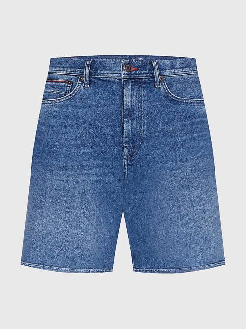 Tommy Hilfiger Tapered Faded Denim Shorts Jeans Heren Denim | TH180TVX