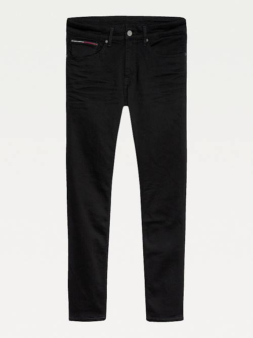 Tommy Hilfiger Tapered Slim Fit Black Jeans Heren Denim | TH419UEL