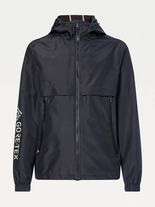 Tommy Hilfiger Tech Essential GORE-TEX Met Capuchon Jassen Heren Zwart | TH354RUL