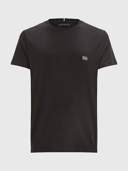 Tommy Hilfiger Tech Essential Organic Jersey T-shirts Heren Zwart | TH324JEN