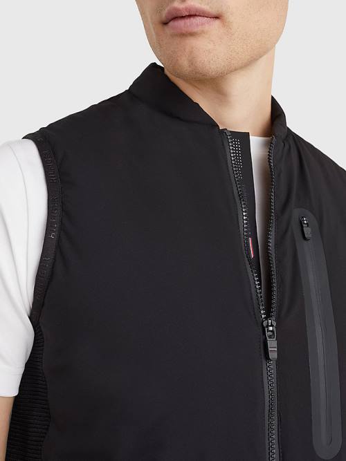 Tommy Hilfiger Tech Essentials TH Warm Padded Vest Jassen Heren Zwart | TH986LWJ