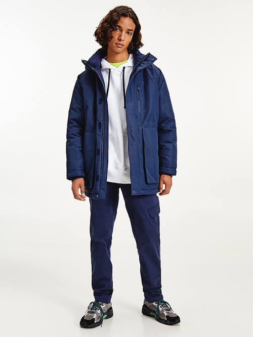 Tommy Hilfiger Tech Padded Parka Jassen Heren Blauw | TH380HCS