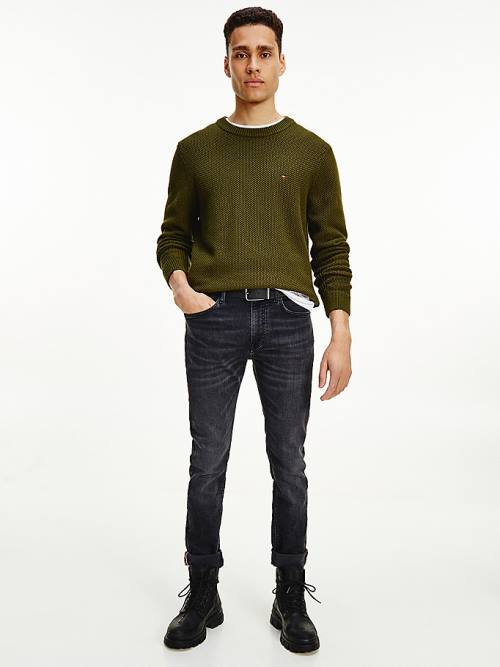 Tommy Hilfiger Textured Relaxed Fit Jumper Truien Heren Bruin | TH360ZAR