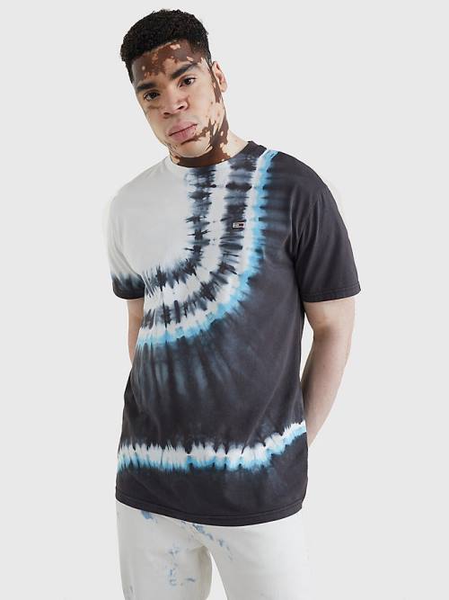 Tommy Hilfiger Tie Dye Organic Katoenen T-shirts Heren Zwart | TH860OIG