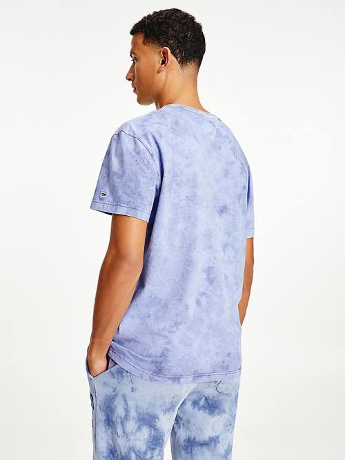 Tommy Hilfiger Tie-Dye Relaxed Fit T-shirts Heren Blauw | TH621QOD