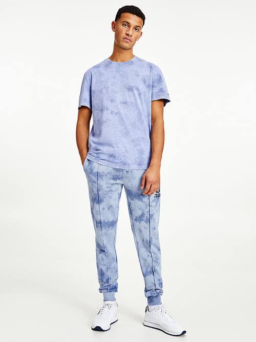 Tommy Hilfiger Tie-Dye Relaxed Fit T-shirts Heren Blauw | TH621QOD