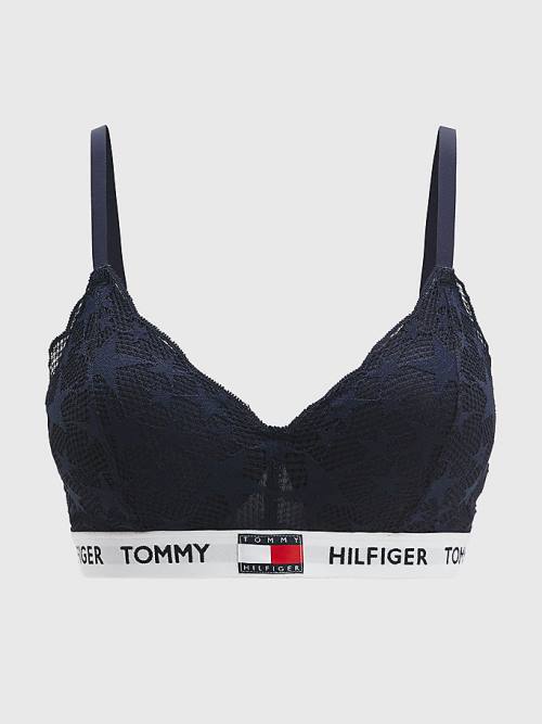 Tommy Hilfiger Tommy 85 Star Kanten Non-Wired Push-Up Bra Ondergoed Dames Blauw | TH451GHX