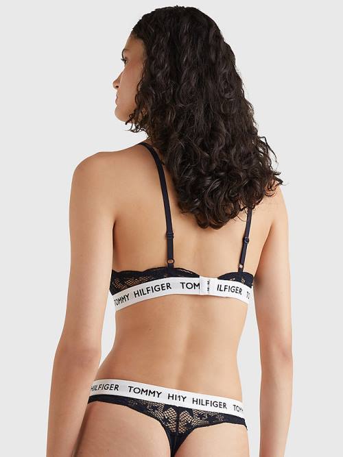 Tommy Hilfiger Tommy 85 Star Kanten Triangle Bra Ondergoed Dames Blauw | TH630WHQ