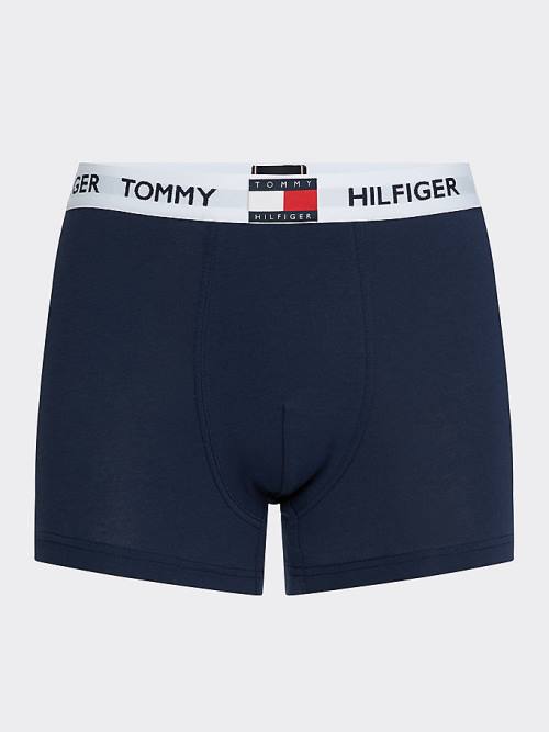 Tommy Hilfiger Tommy 85 Stretch Katoenen Logo Trunks Ondergoed Heren Blauw | TH048JAC