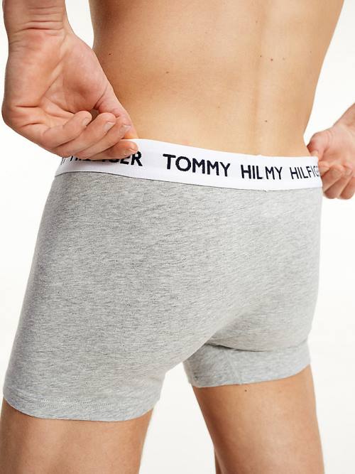 Tommy Hilfiger Tommy 85 Stretch Katoenen Logo Trunks Ondergoed Heren Grijs | TH204YWU