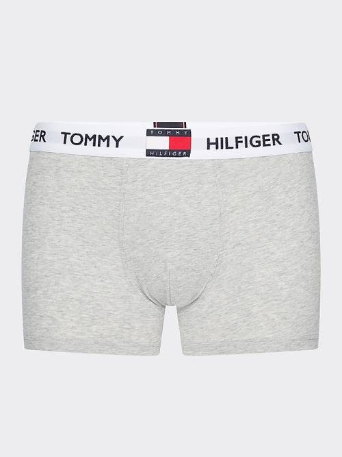 Tommy Hilfiger Tommy 85 Stretch Katoenen Logo Trunks Ondergoed Heren Grijs | TH204YWU