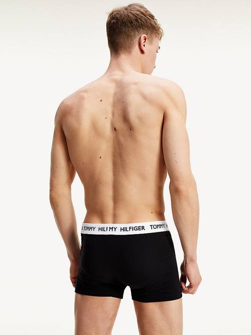 Tommy Hilfiger Tommy 85 Stretch Katoenen Logo Trunks Ondergoed Heren Zwart | TH431KEW