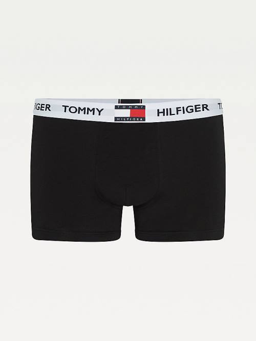 Tommy Hilfiger Tommy 85 Stretch Katoenen Logo Trunks Ondergoed Heren Zwart | TH431KEW