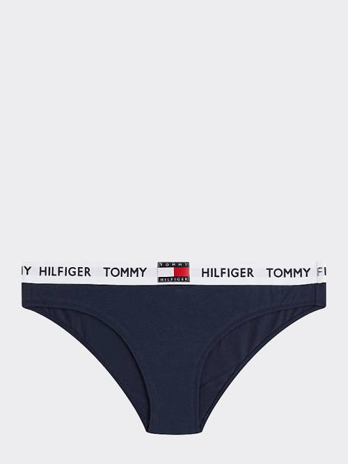 Tommy Hilfiger Tommy 85 Stretch Katoenen Logo Briefs Ondergoed Dames Blauw | TH764CSK