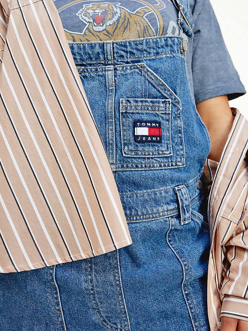 Tommy Hilfiger Tommy Badge Denim Dungarees Jeans Dames Denim | TH247TOY