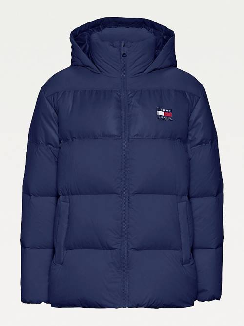 Tommy Hilfiger Tommy Badge Down Puffer Jassen Dames Blauw | TH892YTI