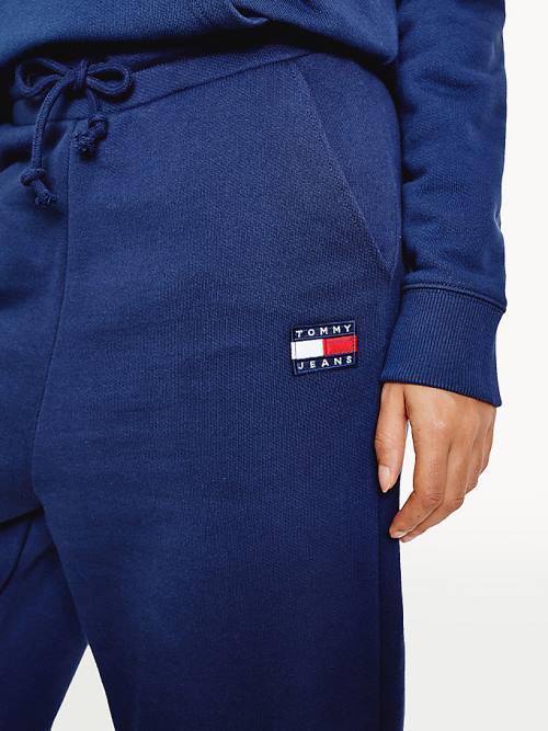 Tommy Hilfiger Tommy Badge Relaxed Joggers Broek Dames Blauw | TH451GMT