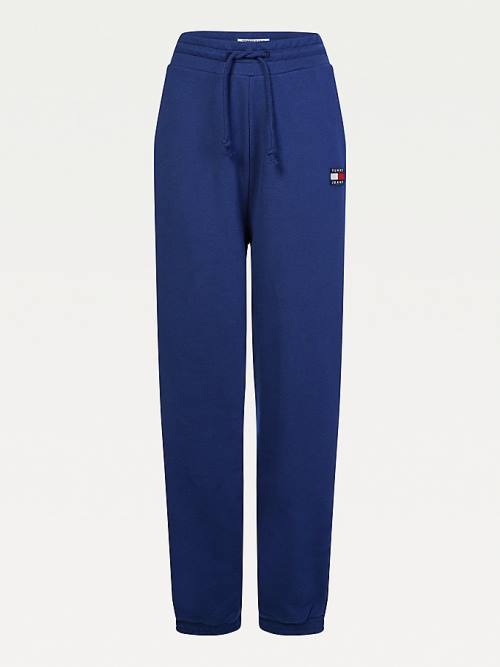 Tommy Hilfiger Tommy Badge Relaxed Joggers Broek Dames Blauw | TH451GMT