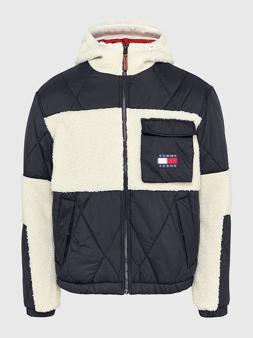 Tommy Hilfiger Tommy Badge Sherpa Jassen Heren Zwart | TH384AVH