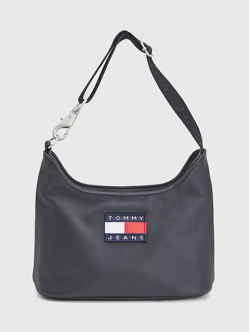 Tommy Hilfiger Tommy Badge Shoulder Tassen Dames Zwart | TH301WQO