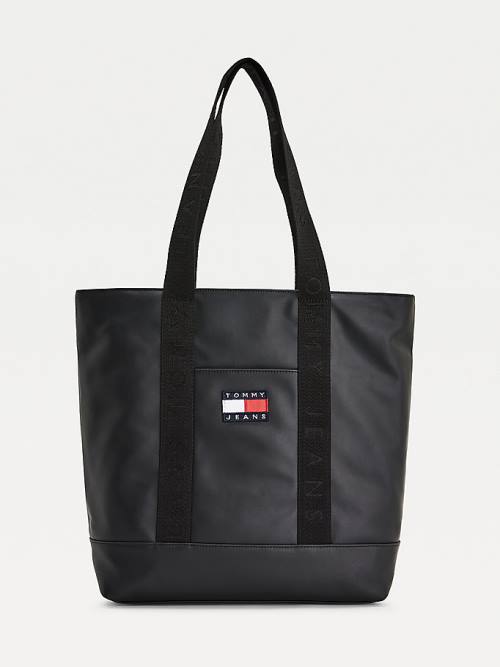 Tommy Hilfiger Tommy Badge Tote Tassen Dames Zwart | TH021HQX