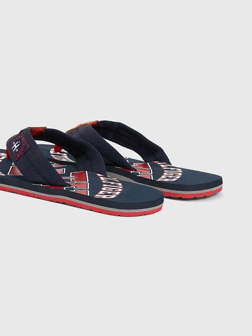 Tommy Hilfiger Tommy Beach Sandalen Heren Blauw | TH481YEI