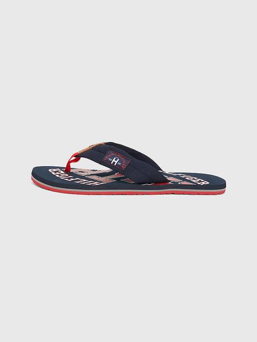 Tommy Hilfiger Tommy Beach Sandalen Heren Blauw | TH481YEI