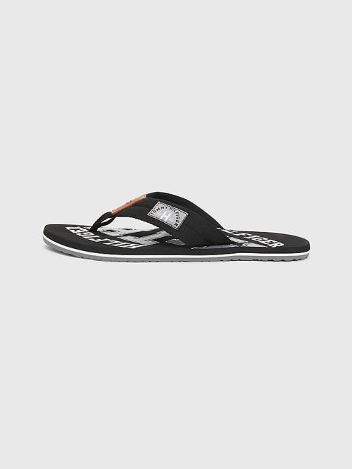 Tommy Hilfiger Tommy Beach Sandalen Heren Zwart | TH590ZWG