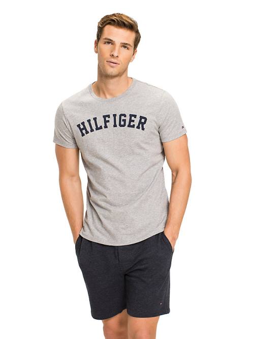 Tommy Hilfiger Tommy Hilfiger Logo Pyjamas Heren Grijs | TH208NYZ