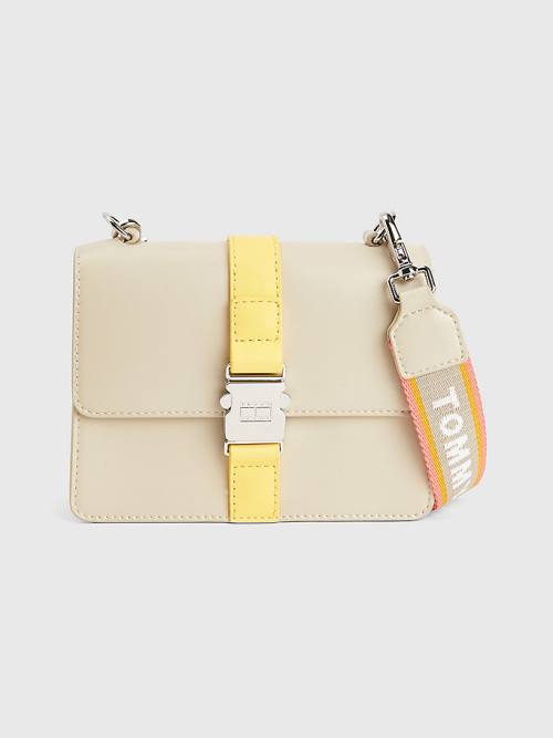 Tommy Hilfiger Tommy Jeans Item Small Crossover Tassen Dames Beige | TH658OZN