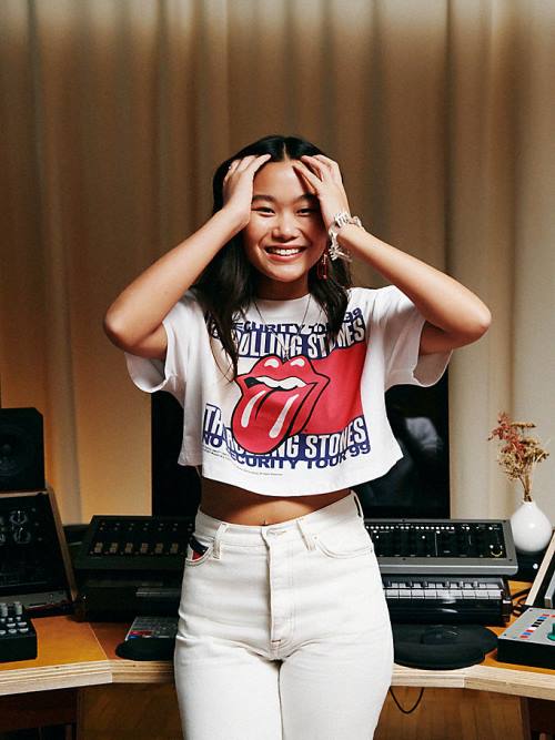 Tommy Hilfiger Tommy Revisited Rolling Stones Cropped T-shirts Dames Wit | TH814PIH